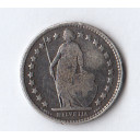 1913 - 1/2 Franc Argento Svizzera Standing Helvetia Circolata
